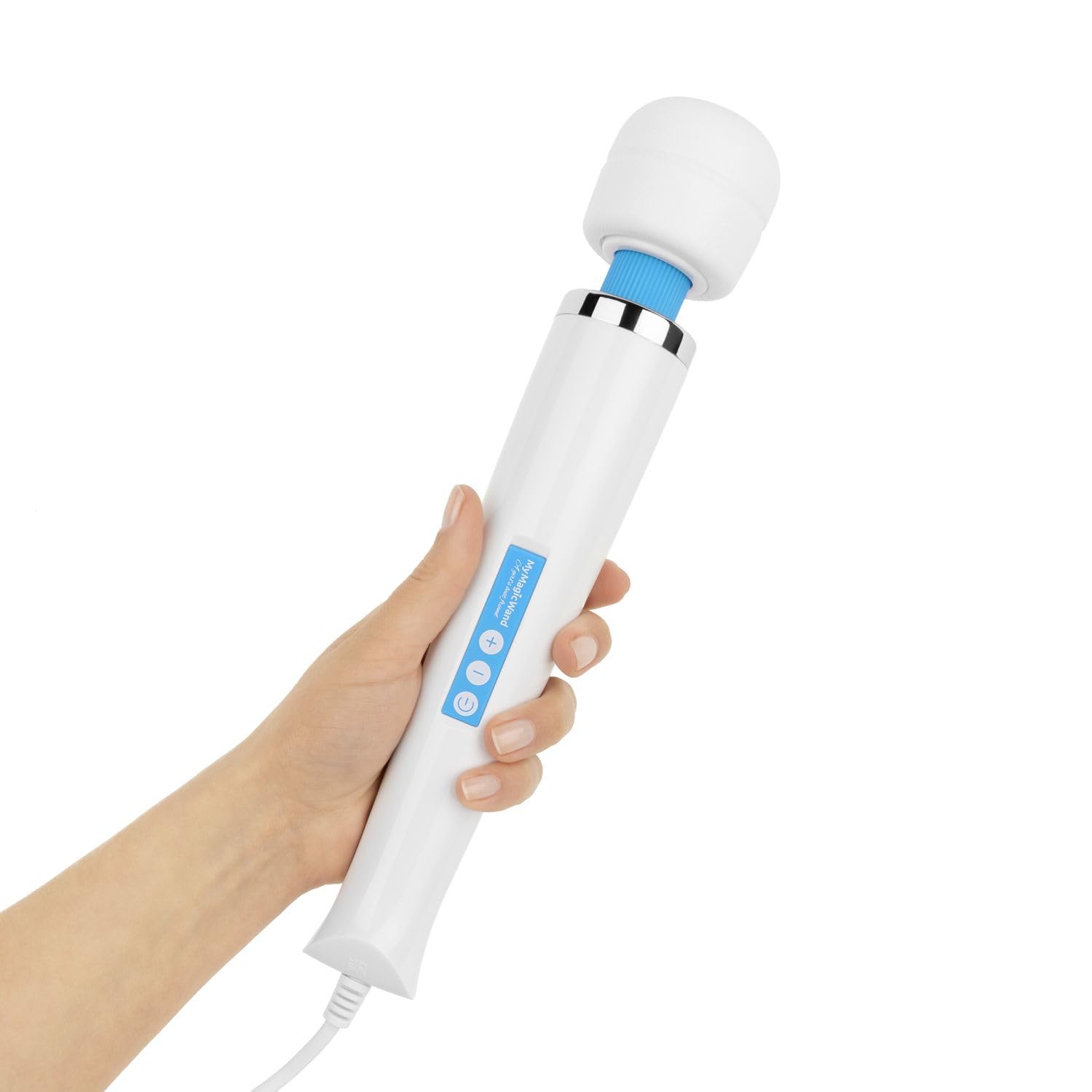 My Magic Wand (6 livelli di vibrazione) Massager per donne - massaggiatore, motore potente e estremamente silenzioso, massaggiatore muscolare, massaggiatore più forte in Europa - blu