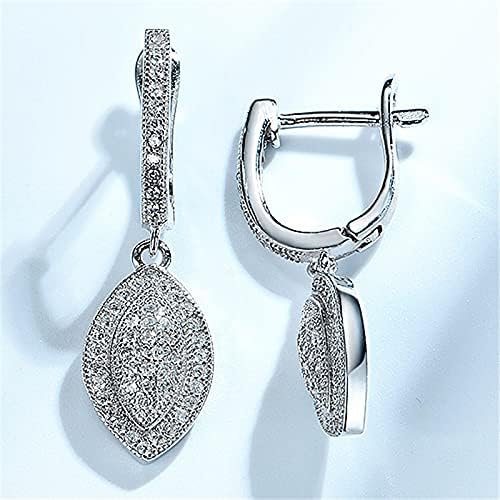 Boucles d'oreilles goutte d'eau argent et zircon délicat pour offrir