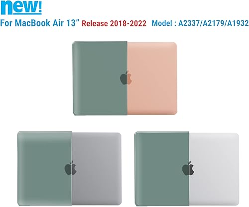 Miniatura 129 de IBENZER - Carcasa rígida para MacBook Air de 13 pulgadas versión 2020, 2019, 2018, A1932, A2179, con funda de teclado para Apple Mac Air 13 Retina