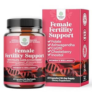 Fertility Supplement for Women with Prenatal Multivitamins – Female Fertility Support with Prenatal Choline Inositol Folate Chasteberry and CoQ10 Fertility Blend for Women to Promote Faster Conception