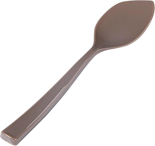 Restaurantware Cucharas de plástico de 4.5 pulgadas, mini cucharas de 100 pétalos, mango resistente, resistente a la rotura, cucharas desechables de