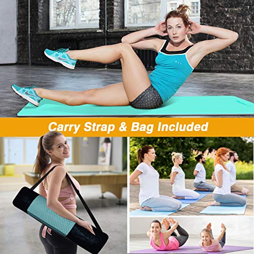 image for FBSPORT Yoga Mat- Eco Friendly Non Slip Fitness Exercise Mat with Carr