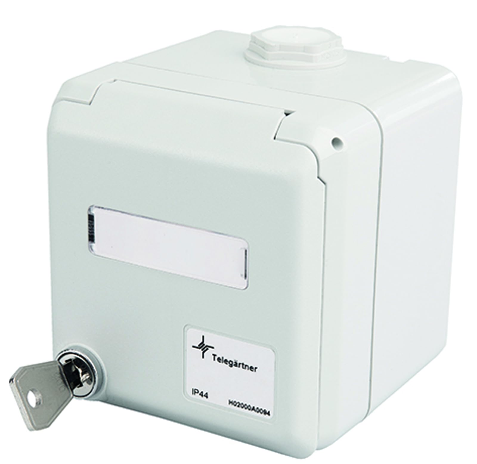 Telegärtner H02000A0094 Gris caja de tomacorriente - Caja registradora (90 mm, 100 mm, 90 mm, 100 mm, 105 mm, 100 mm)