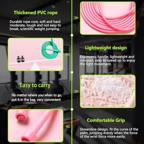 Image of Adjustable Jump Rope for Fitness and Exercise - Skipping Rope for Cardio, Boxing, and Weight Loss - Speed Rope for Men & Women