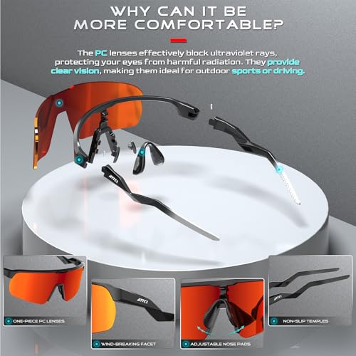 Image of ATTCL Lightweight Running Sunglasses Women Men Wrap Around UV400 Sports