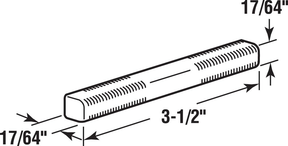 Prime-Line E 2459 Replacement Spindle, Square Drive System, 17/64 In. x 17/64 In. (2 Pack)