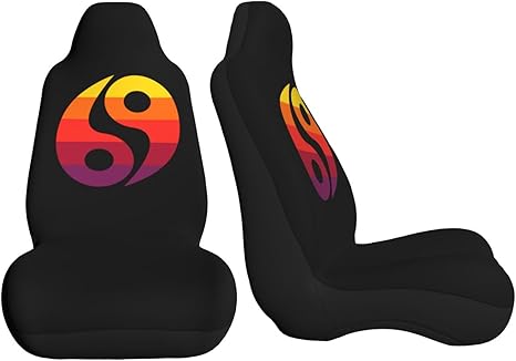 Zodiac Sign Cancer Symbol Car Seat Covers Front Seat Covers Protector Car Interior Decor Set of 2 Fit Most Car Seat Covers for Car SUV Truck Sedan