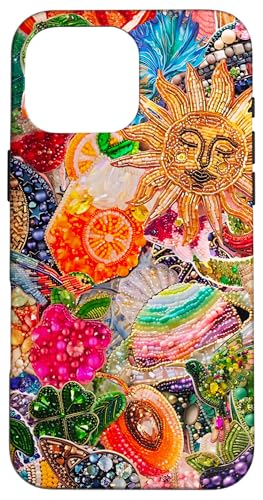 Vintage Print Art Collage Scrapbook Tiles Y2K Eclectic Case for iPhone 16 Pro Max