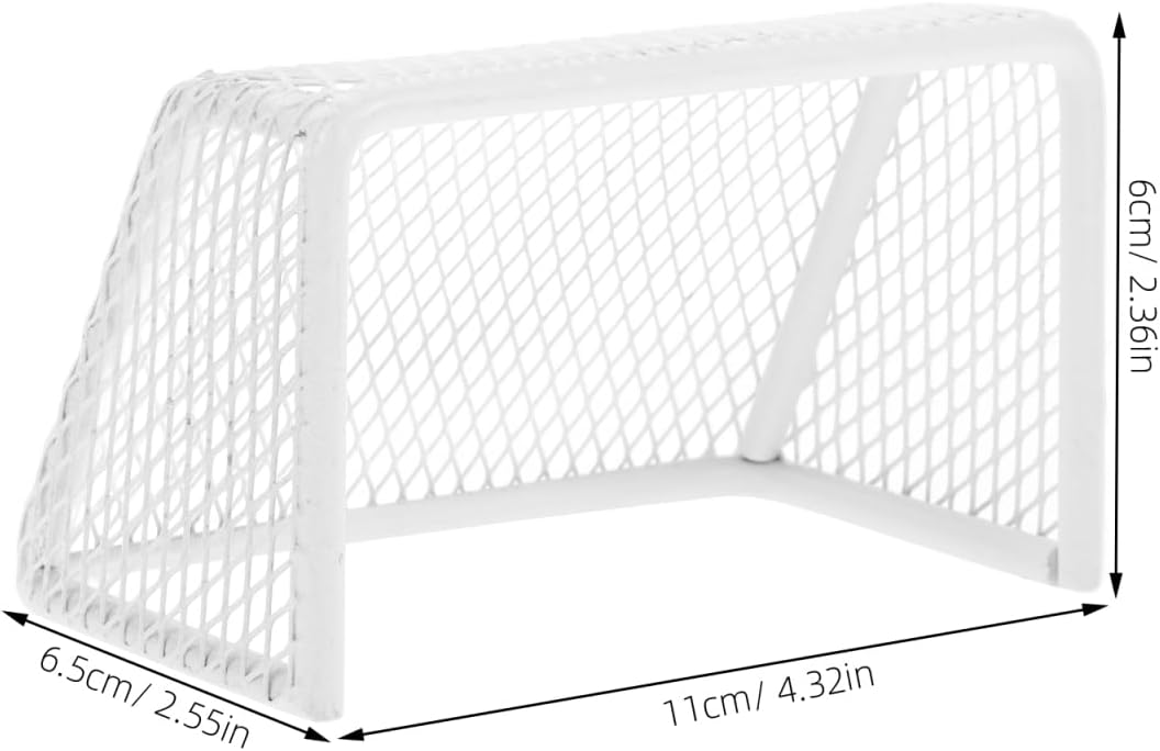 KESYOO Miniature Soccer Goal for Dollhouse Portable Tiny Football Net for Dollhouse Decor Fish Tank Play and Mini Sports Games Enhances Motor Skills and Coordination
