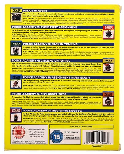 Police Academy: The Complete Collection [7 film] [Blu-ray] [1984] [2013] [Region Free]
