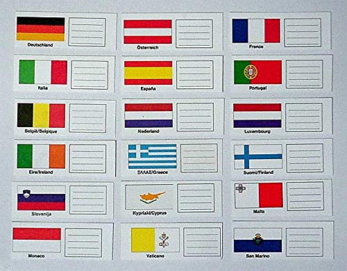 Länderschildchen Monaco KOBRA évitez la confusion dans le rangement de vos monnaies
