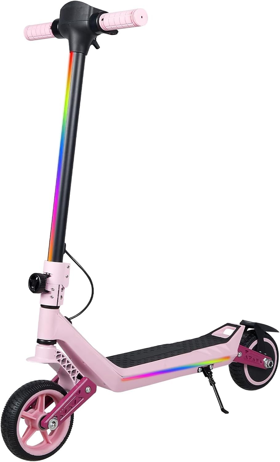 Monopattino elettrico per bambini da 6 a 14 anni, 16,5 cm, pieghevole, 3 display a LED alti regolabili, leggero, con luci, portata massima 15/7/6 km, 2/3 modalità (8-16 km/h)
