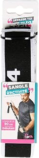 Fitness Belt Strength Training Belt - Length: 90cm - For Fitness Activities and Stretching Muscles - Reinforcements for Use with Feet and Hands