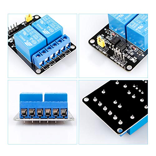Image of SunFounder 2 Channel DC 5V Relay Module with Optocoupler Low Level Trigger Expansion Board Compatible with Arduino R3 MEGA 2560 1280 DSP ARM PIC AVR STM32 Raspberry Pi