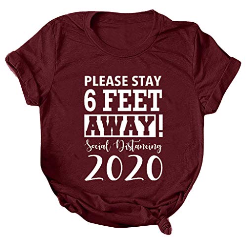 Women's Cute Casual Tops Tees Funny Blouse Tees Short Sleeve Christmas Long Sleeve T-Shirt Love Graphic Tees Tops D-Wine