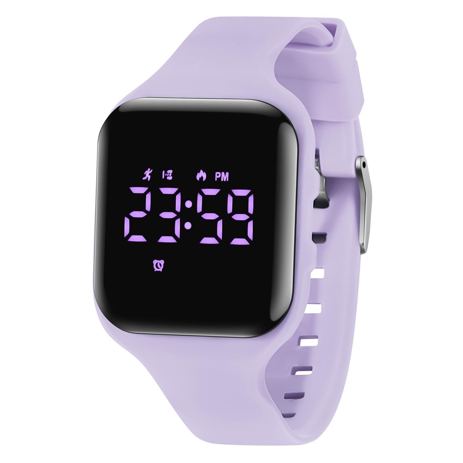 aswan watch Orologio Digitale Bambina Bambino con Contapassi,Calorie e Distanza senza App,Sveglia, Cronometro, Data, Luce-Orologio da polso Ragazza Ragazzo con Cinturino in Silicone