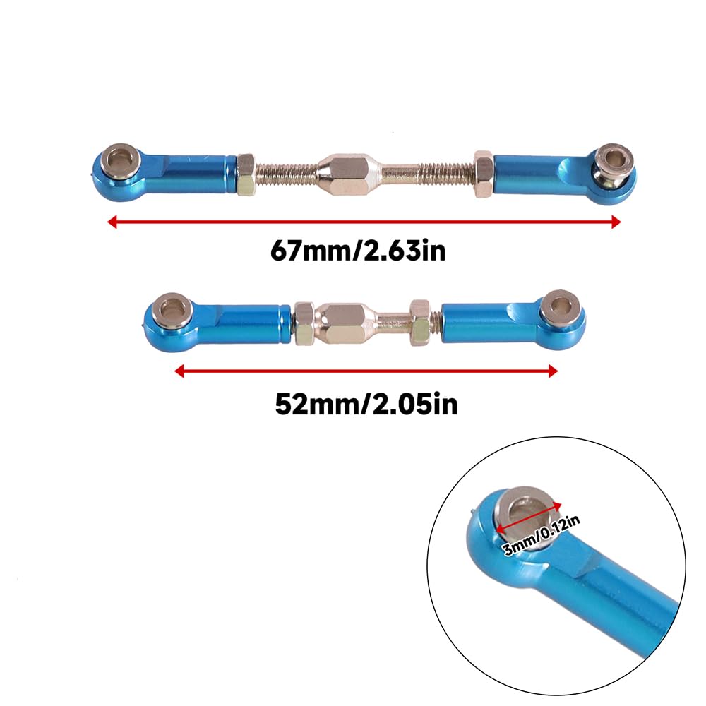 RC Car Accessories for Traxxas for E-Revo 2.0 for Summit 1/10 Aluminum Alloy Steering Arm Assembly Bell Crank Set RC Car(Titanium)