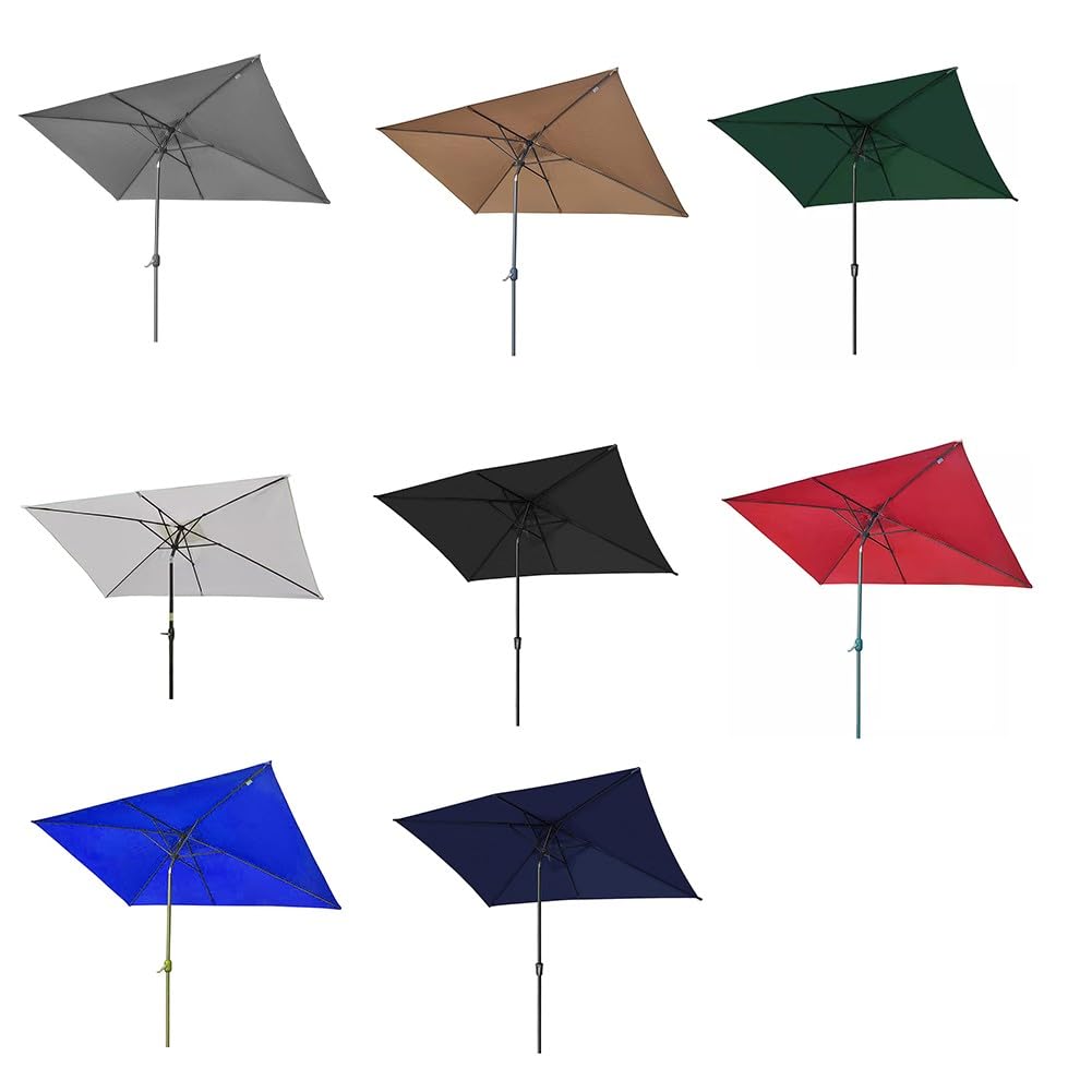 Ombrellone da esterno in tessuto di poliestere 160 g/m², 2 x 3 metri, per ombrellone da giardino