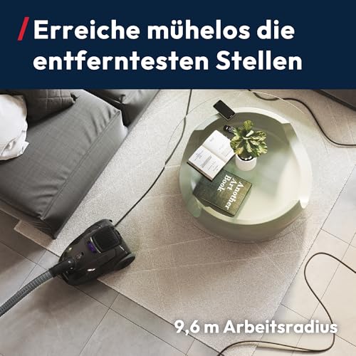 Hoover Telios leiser Boden-Staubsauger mit Beutel | Parkettdüse | 700 W – Ansicht 4