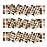 DYKeWei Cadre Décoration Chambre Fille Ado Autocollants géométriques 18 pièces 3D Simulation carrelage Stickers Auto-adhésif européen Autocollant Mural Pot De Chambre Ancien (Multicolor #3, One Size)