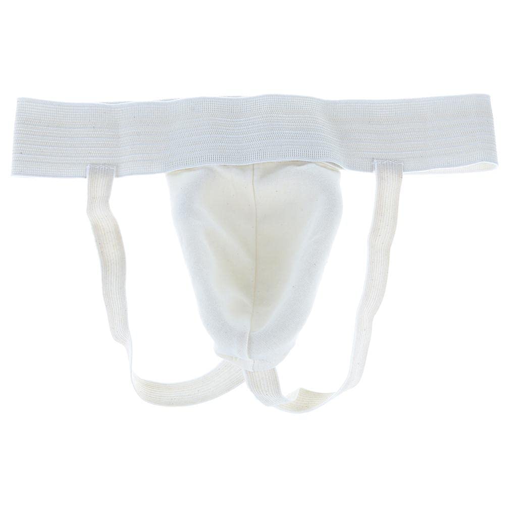 Lot de 5 protège-aine pour boxe, football, Muay Thai, Jockstrap XL, blanc