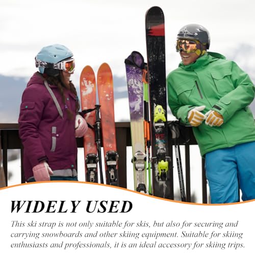 FDGGT 1 Stück Skigurte, Skibindungen, Verstellbare Skigurte, Skischultergurte, Skizubehör