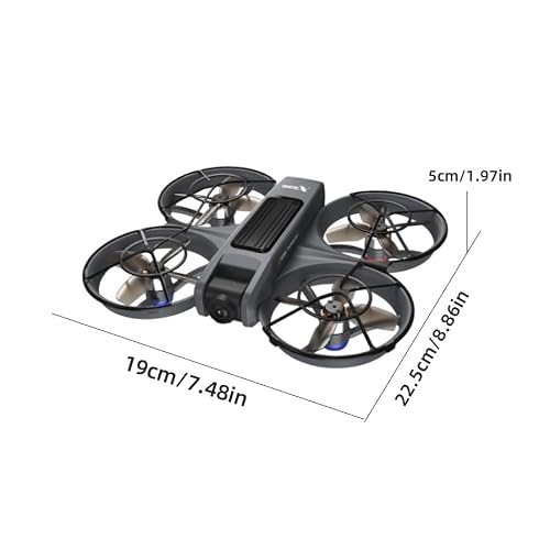 VR FPV Drone, Experience First-Person View Flight, Comes With a VR Goggle Kit and Remote Controller. The Drone Features a Full Propeller Protection Guard and Collision-Resistant Structure, Making It Easy to Operate and Perfect for Beginners. Equipped With an Optical Flow Positioning System and Brushless Motors for Smoother and More Precise Flight. FPV Quadcopter for Entertainment or as a High-Performance Remote Control Helicopter.