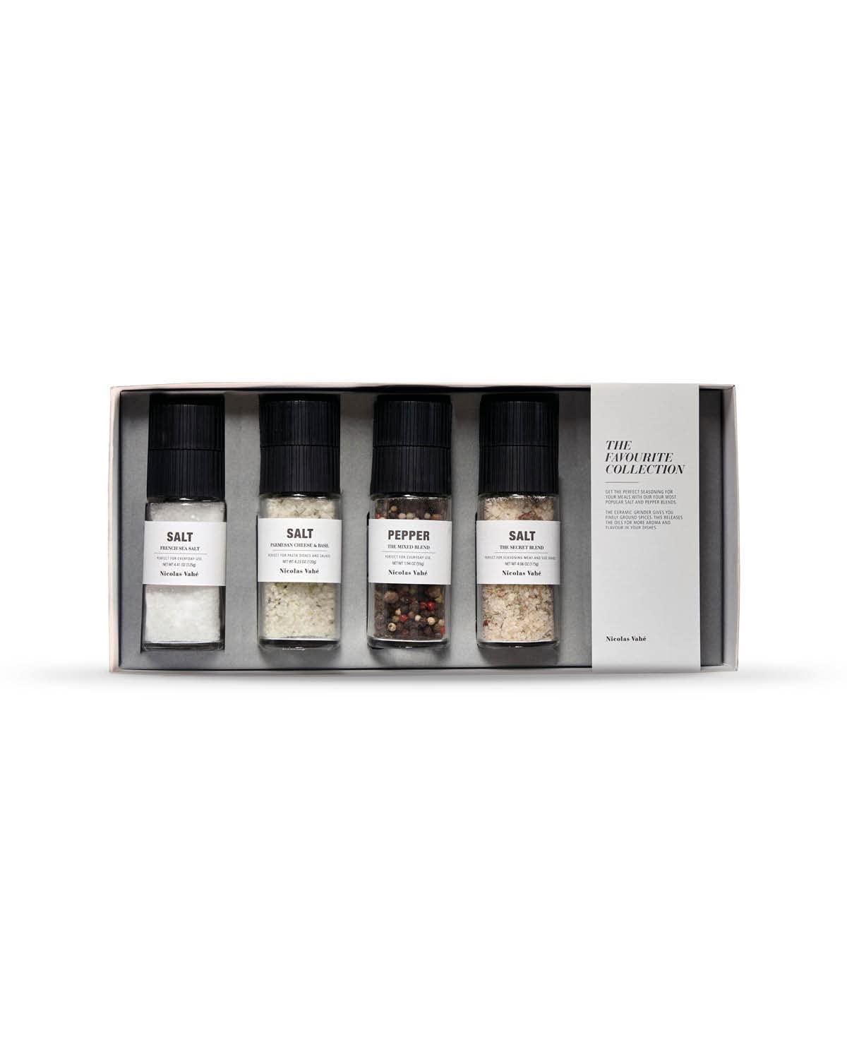 Nicolas Vahé The Favourite Collection Gift Box | Geschenkset mit Gewürzsalz | Dänisches Design mit Gourmet-Flair