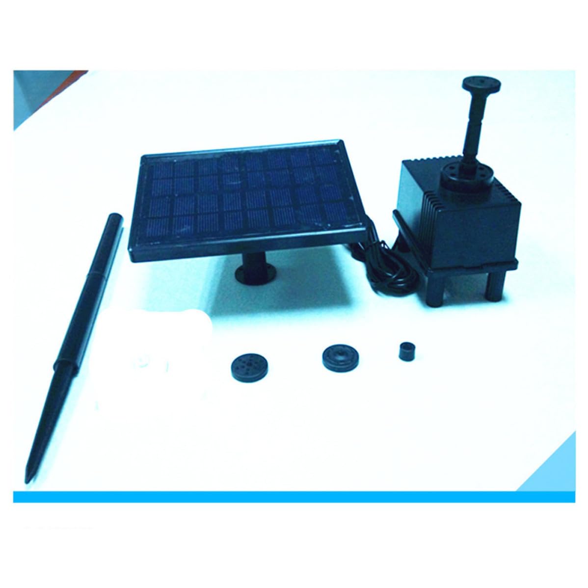 Pompa Solare Brushless per Fontana e Laghetto 220l/h Nero