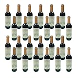 Deliex delicias de Extremadura. 24 Botellas pequeñas de vino Señorio de los Llanos crianza 37,5 cl. Vinos para Detalles invitados en Bodas (24)
