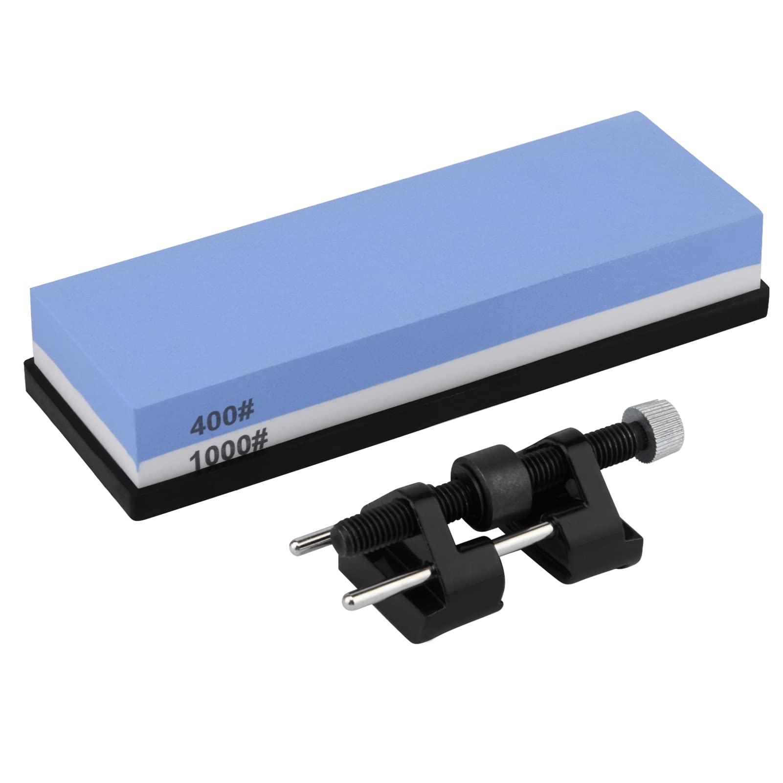 Sharpening Stone and Jig Kit, Horning Guide and Whetstone 2 Sides Grit 400/1000 for Chisels and Planes Blade Sharpening Set