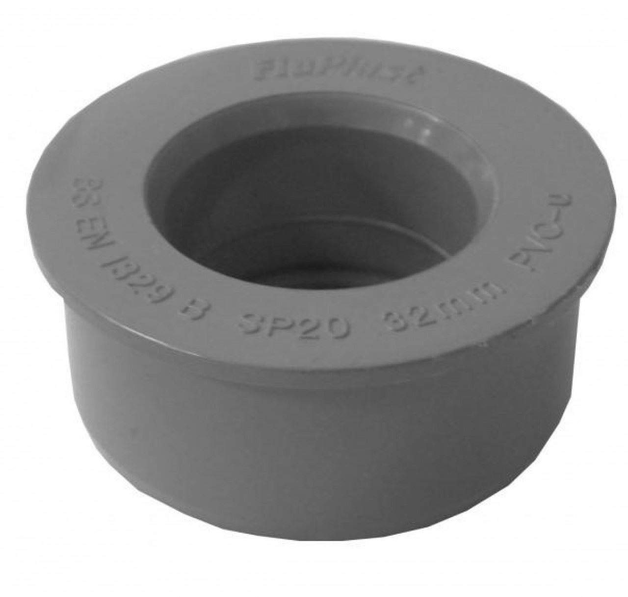 FLOPLAST Waste Pipe Boss Adaptor - Solvent 40mm (43mm) - Bag of 2