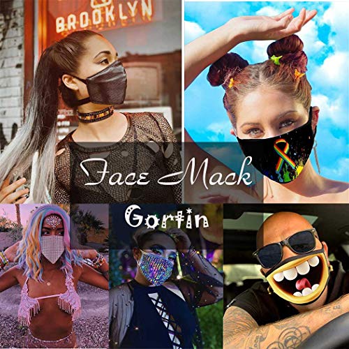 Gortin Sexy Lace Mouth Cover Black Dust-Proof Mouth Shield Washable Masquerade Mouth Coving Breathable Reuseable Nightclub Ball Party Venetian Mardi Decoration For Women And Girls (Black) #TOP5