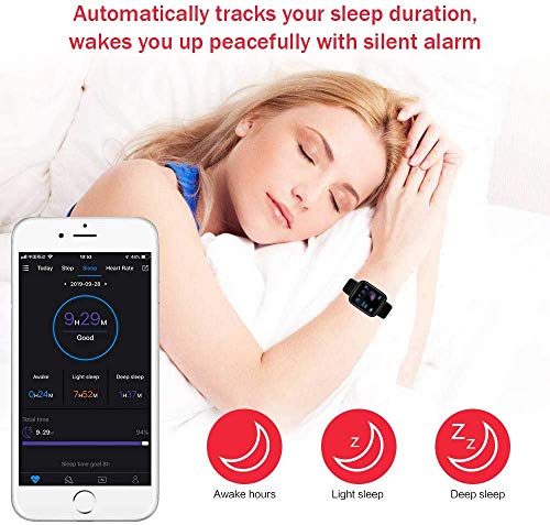 Smart Watch 2020 New Model, Men’s and Women’s Fitness Tracker, Blood Pressure Monitor, Blood oximeter, Heart Rate Monitor, Waterproof Smart Watch, Compatible with iPhone/Samsung/Android Phones - Thumbnail 2