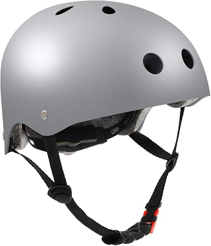 Miniatura 7 de Casco de monopatín, casco de bicicleta para niños, jóvenes y adultos, certificado CPSC, ajustable para monopatín multideportivo, scooter, patinaje,