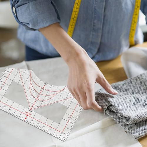 Guía De Regla De Camiseta: Herramienta De Medición De Camisetas Acrílicas, Regla De Cuadrícula De Precisión De Configuración De Sublimación | Junta De Alineación De Posicionamiento De Ropa Personaliza