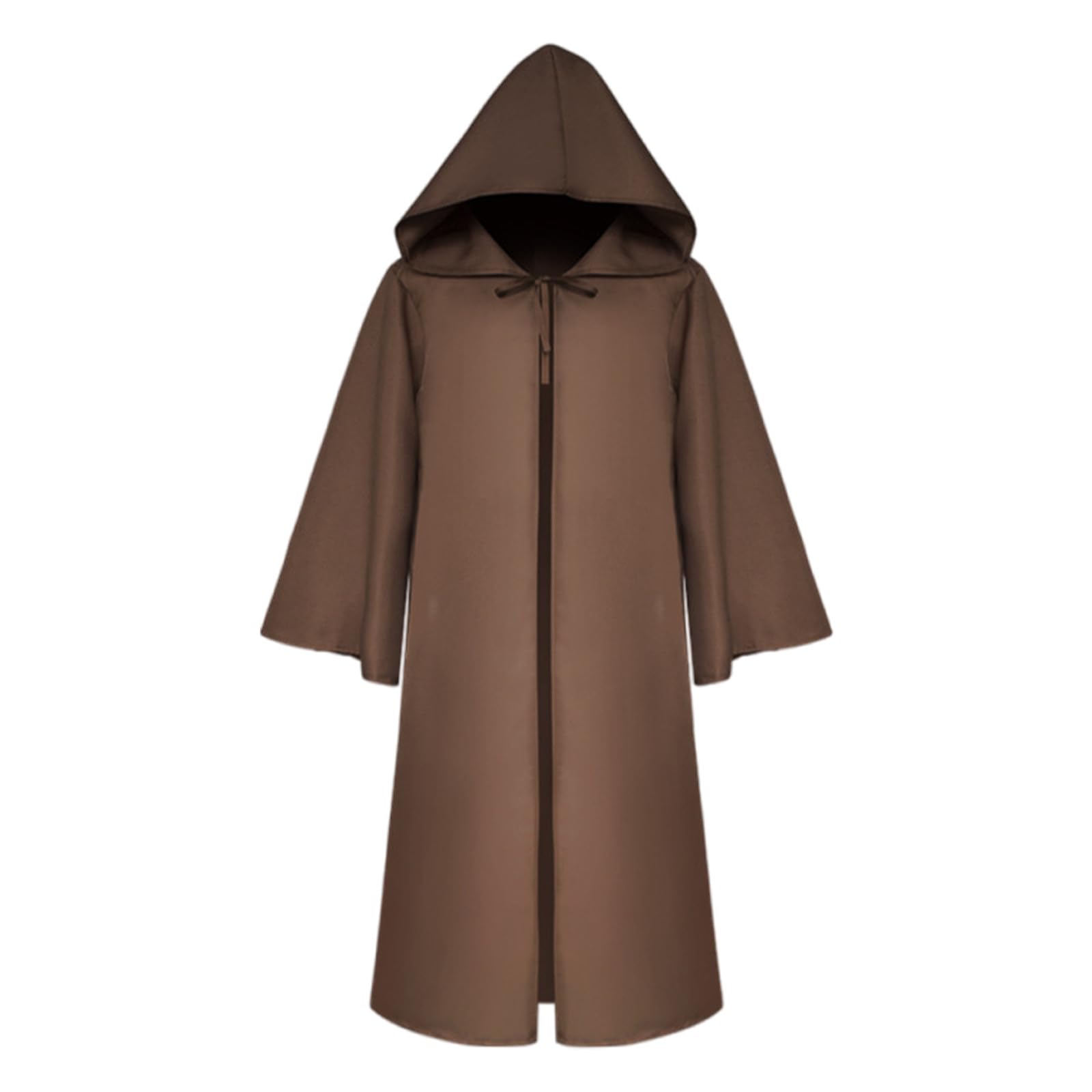 Zeiyignr Unisex Wizard Robe Wizard Cloak Halloween Cosplay Renaissance Costume Vampire Witch Cape with Hood for Men Women
