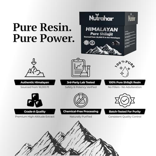 Image of Himalayan Pure Shilajit /Shilajeet Resin 40g, 75% Fulvic Acid and 85+ Trace Minerals Complex for Boosts Energy, Stamina, Endurance & Vitality, 100% Ayurvedic original pure Shilajit with Lab Tested