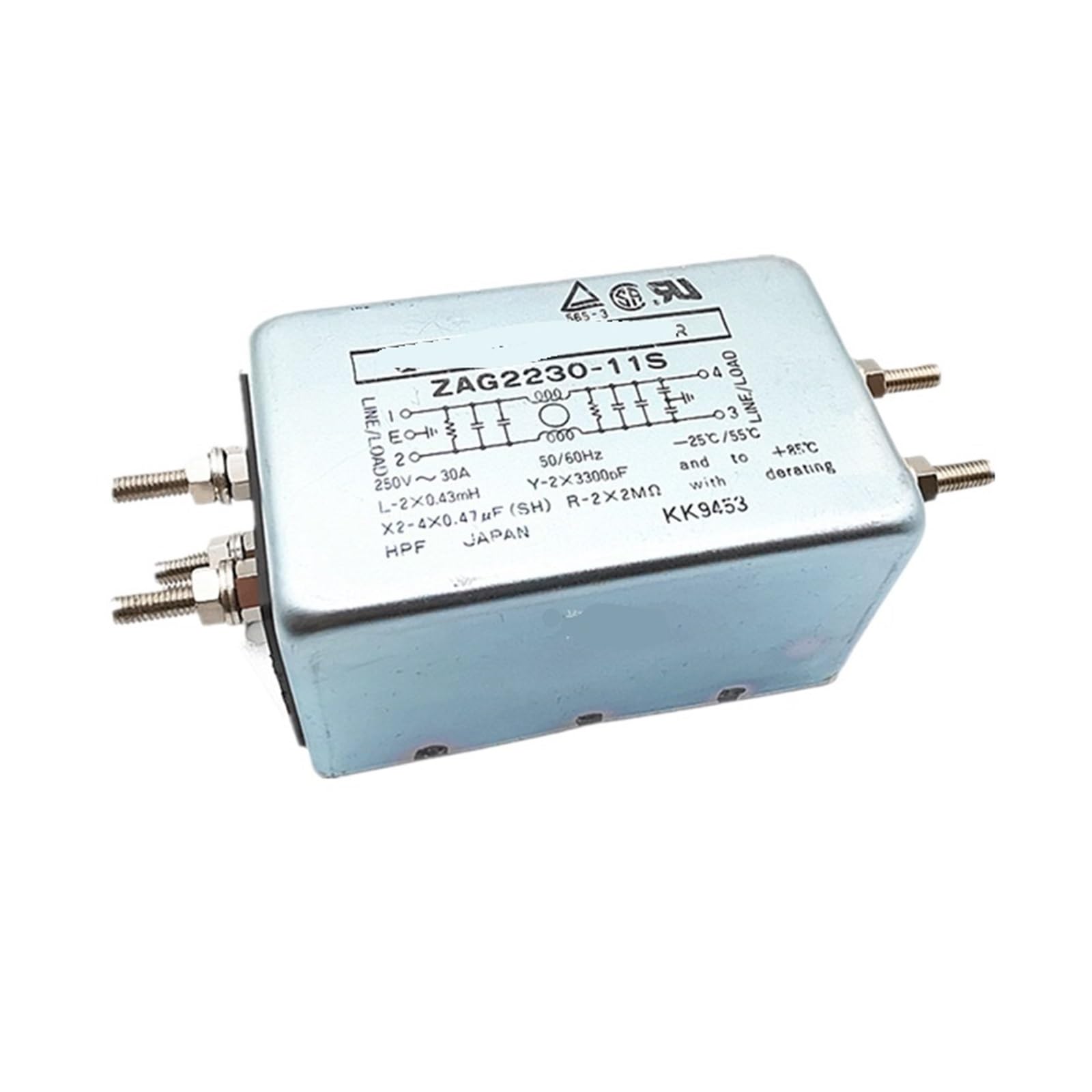 DVNXDPXJ Single-phase power filter ZAG2230-11S 30A anti-interference inverter
