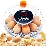 Incubators for Hatching Eggs, Egg Incubator with Automatic Egg Turning and Temperature Humidity Control, Egg Candler incubadora de huevos de gallina for Home, Farm, Classroom, Chicken, Duck, Quail