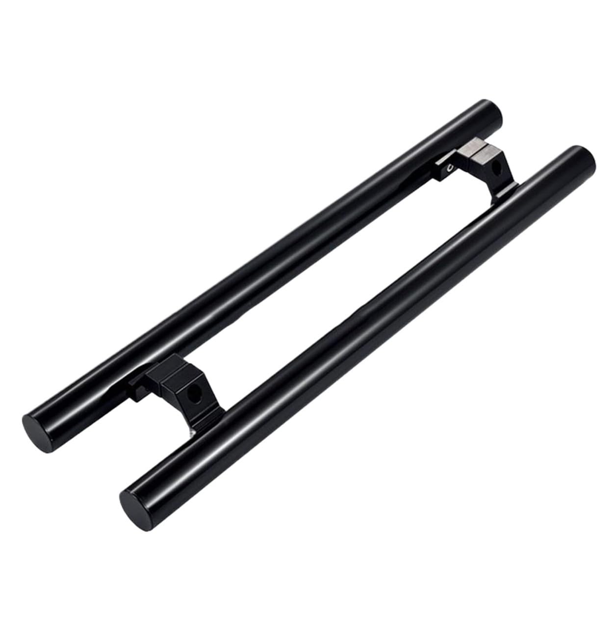 vfdaSWQQ Door handle, Door Hardware,Round Matte Black Push-Pull Bar Handle,Heavy Duty Double Sided Modern,Interior or Exterior(L:120cm(47.2in)/90cm(35.4in))
