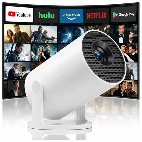 Image of 1080P support Mini Projector Portable, 270 Degree Rotation,Smart Projector with Wifi and Bluetooth,Auto Vertical Keystone, Compatible with HDMI/USB/TV sticks/Smartphones/laptops[Built-in Apps]