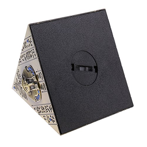 Homyl Antigo Egito Pirâmide Mealheiro Poupança Pote Vintage Home Decor Craft - Bronze