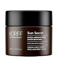 Korff Korff Sun Secret Super Abbronzante, Crema Solare Viso e Corpo