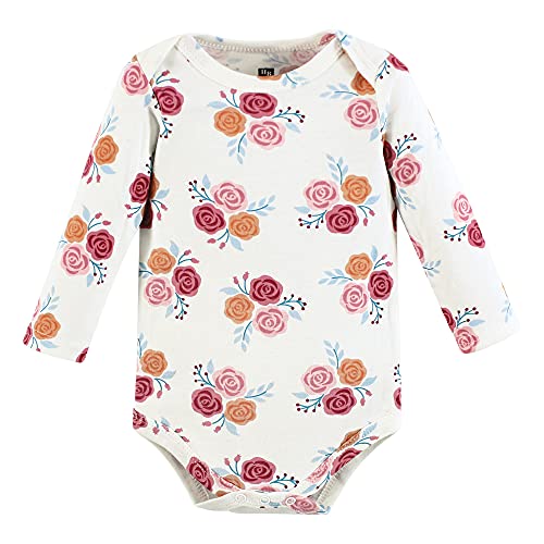 Hudson Baby Unisex Baby Cotton Long-Sleeve Bodysuits Cutest Pumpkin 3-Pack, 6-9 Months - Thumbnail 4