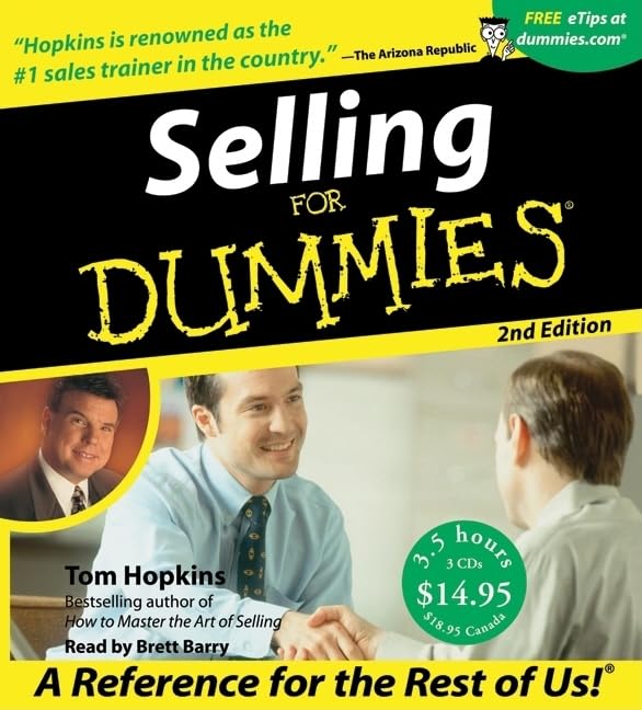 Selling For Dummies [Audio Cassette] Hopkins, Tom and Barry, Brett