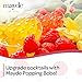 Mayde Popping Boba Pearls, Strawberry Boba Popping Pearls, Bursting Balls for Drinks, Desserts, & Breakfast Bowls, Strawberry Flavor, 7 Pounds