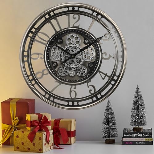 CLXEAST Moving Gear Wall Clock product photo CLXEAST Moving Gear Wall Clock product image