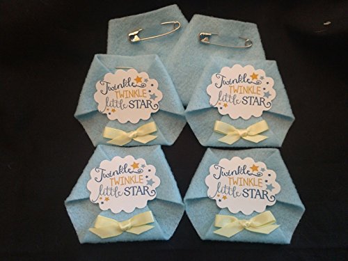 Baby Shower Game 24 pack Dirty Diaper Game Twinkle Twinkle Little Star PINS INCL.