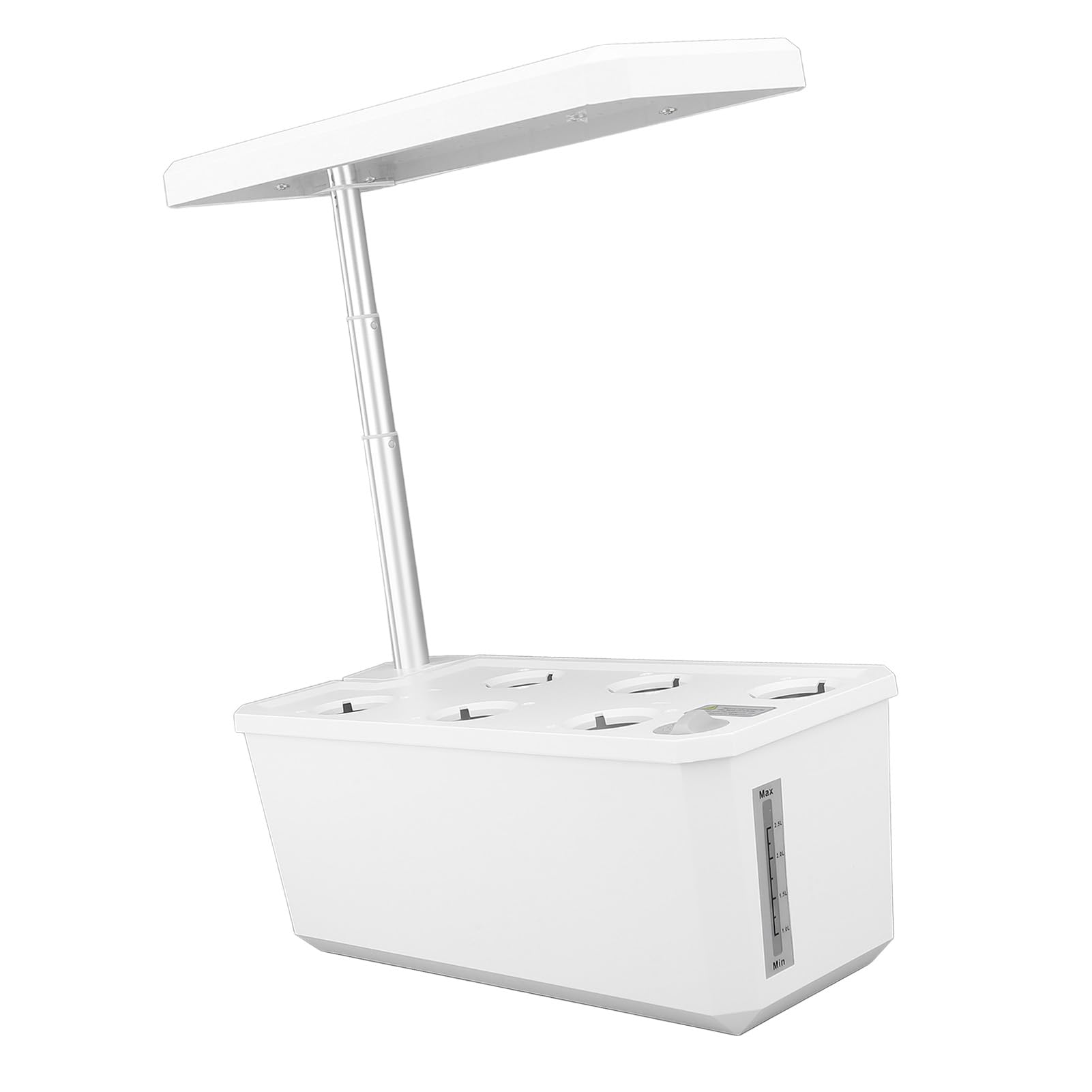 de Cultivo Hidropónico con Luz LED, Control Automático, Máquina Inteligente de Plantación para Jardín de Hierbas de Interior (WHITE)